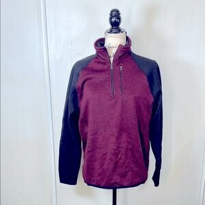 Beverly Hills Polo Club Men's 1/4 Zip Pullover Shirt size Medium